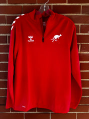 Women's Red 1/4 Zip - Hummel