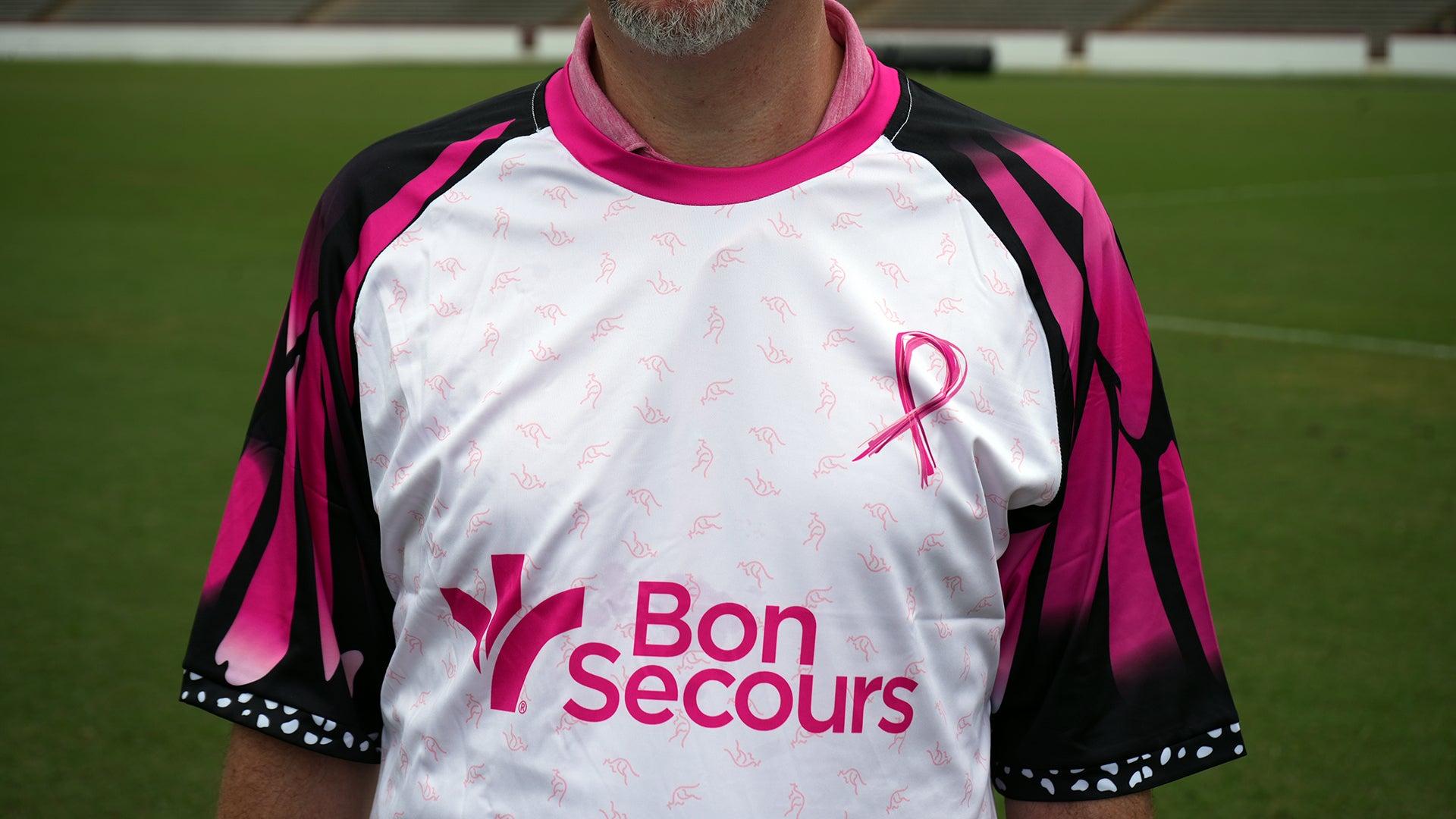 Player Worn & Signed Breast Cancer Awareness Warm Up Tops