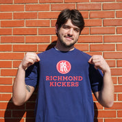 Youth Logo & Wordmark Navy Tee