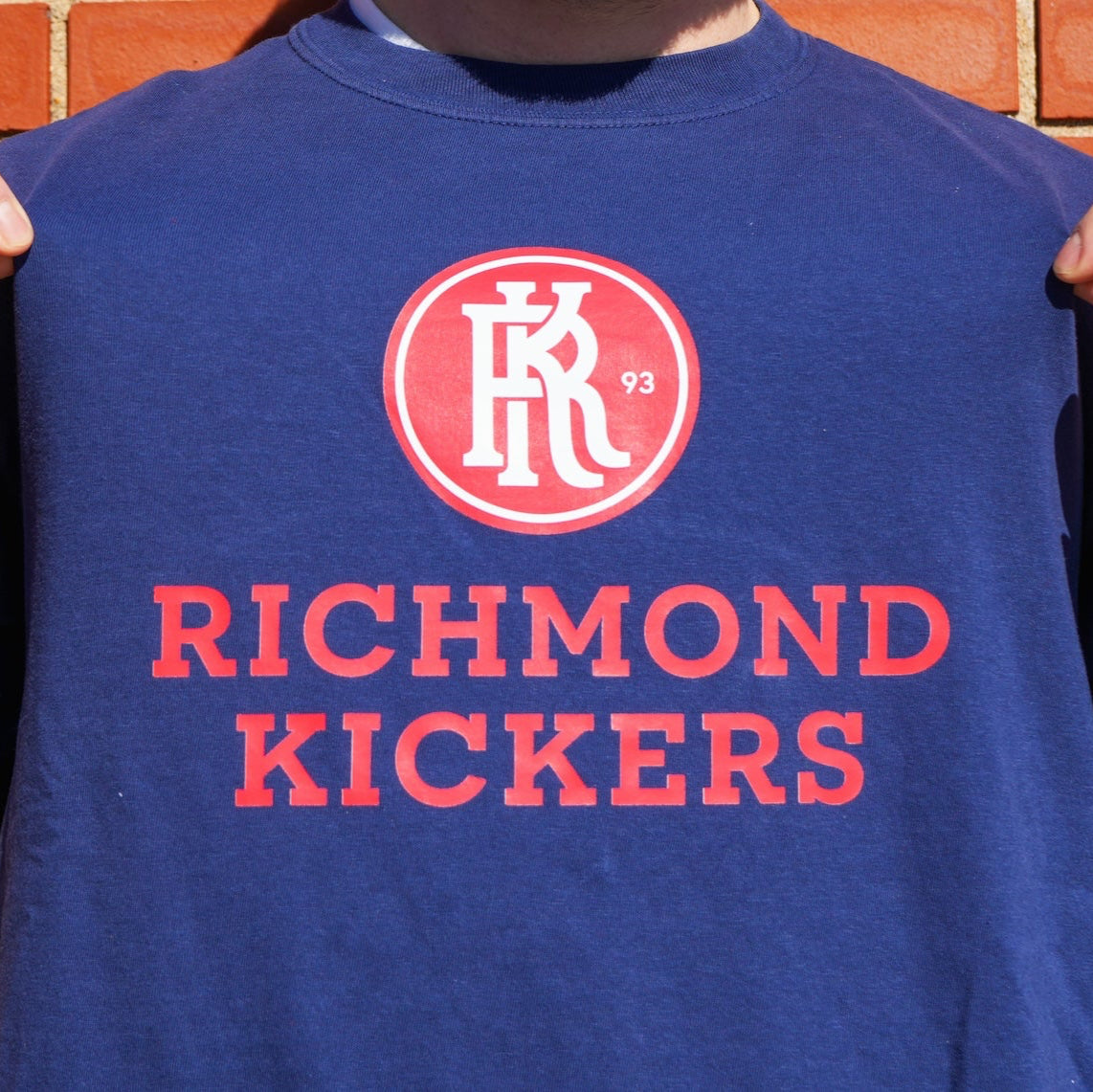 Youth Logo & Wordmark Navy Tee