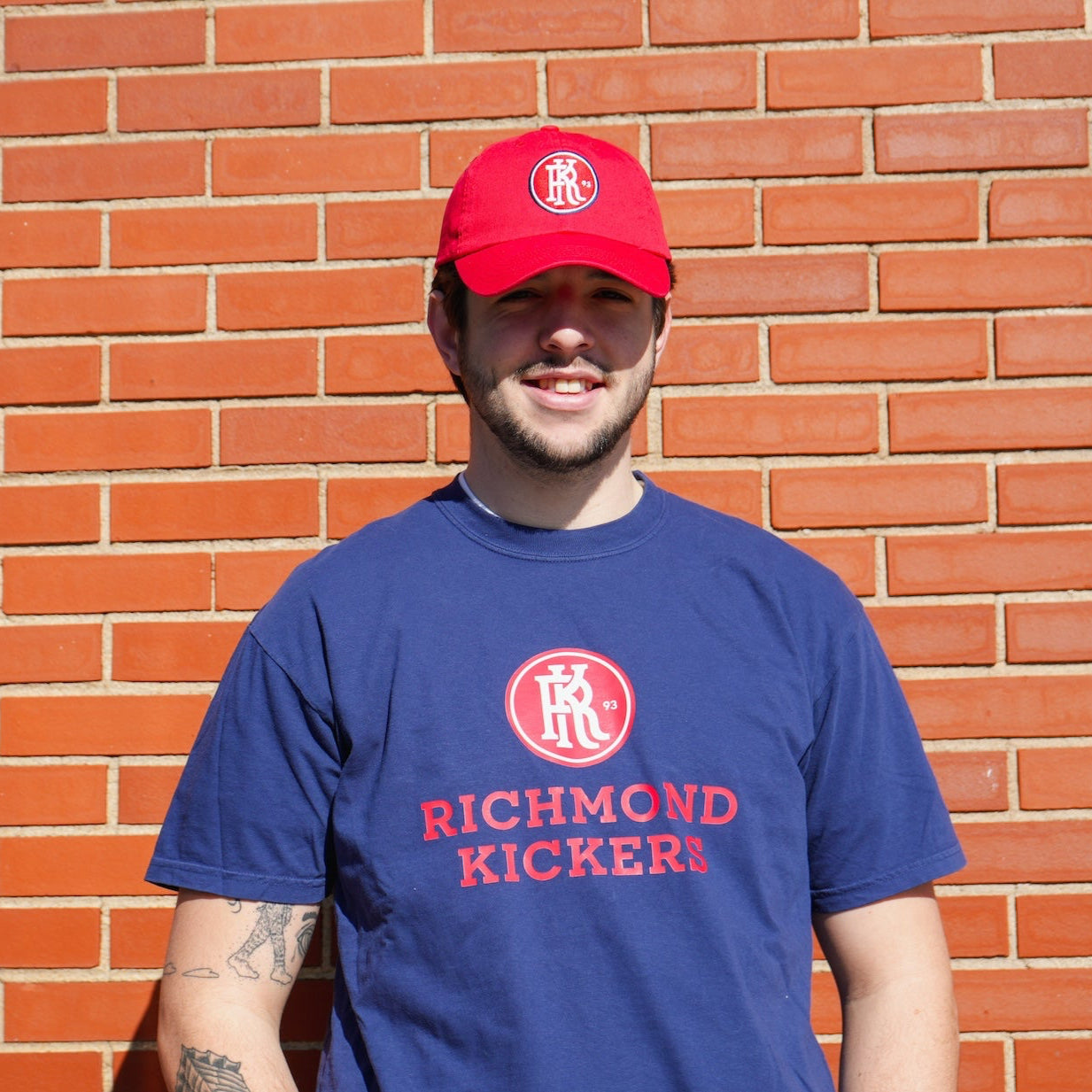 Youth Logo & Wordmark Navy Tee