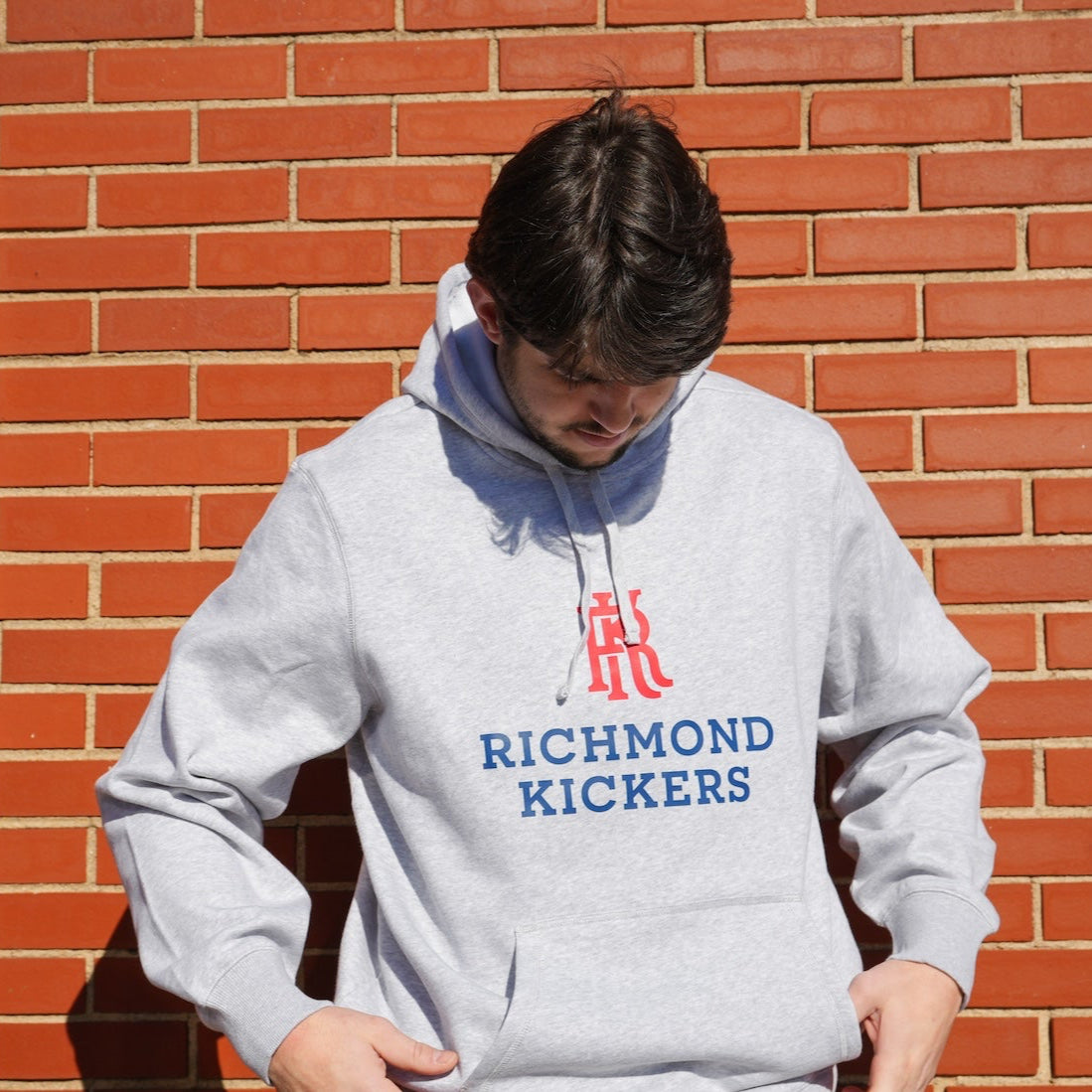 Toddler RK & Wordmark Grey Hoodie