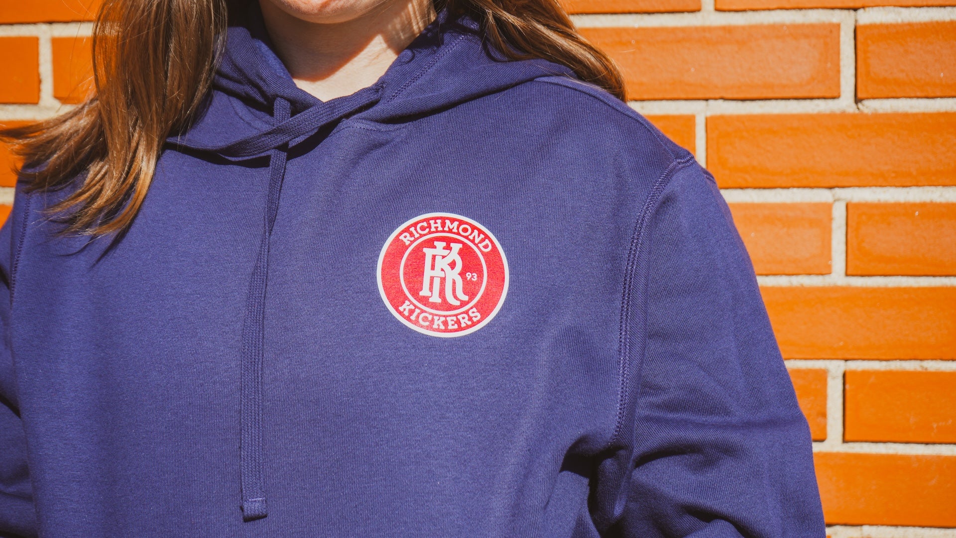 Adult Primary Small Logo Navy Hoodie