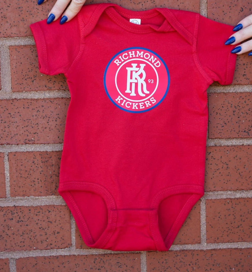Primary Logo Red Baby Onesie