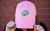 Ivy Pink & Mint Cluster Hat