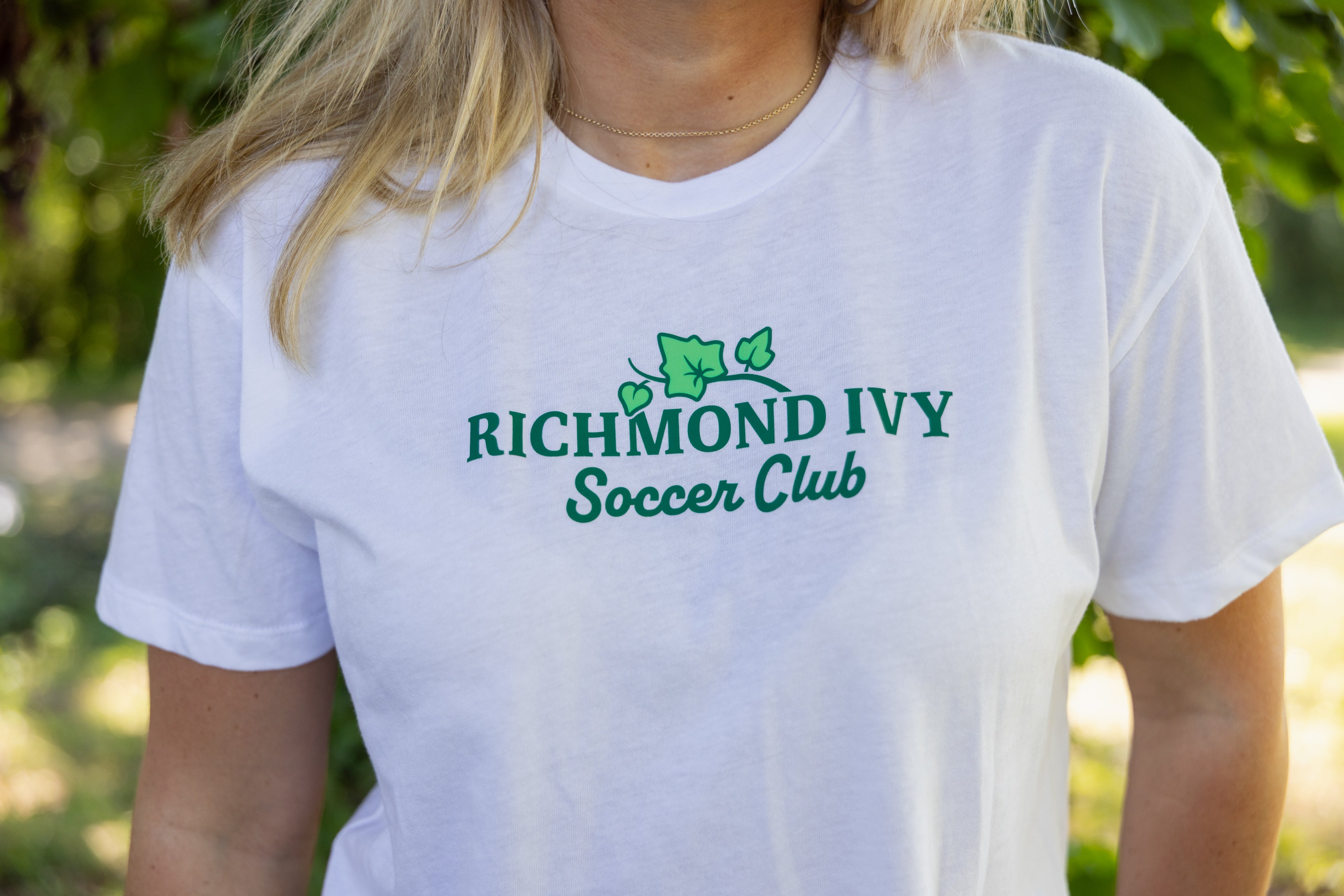 Ivy White Wordmark Crop Top