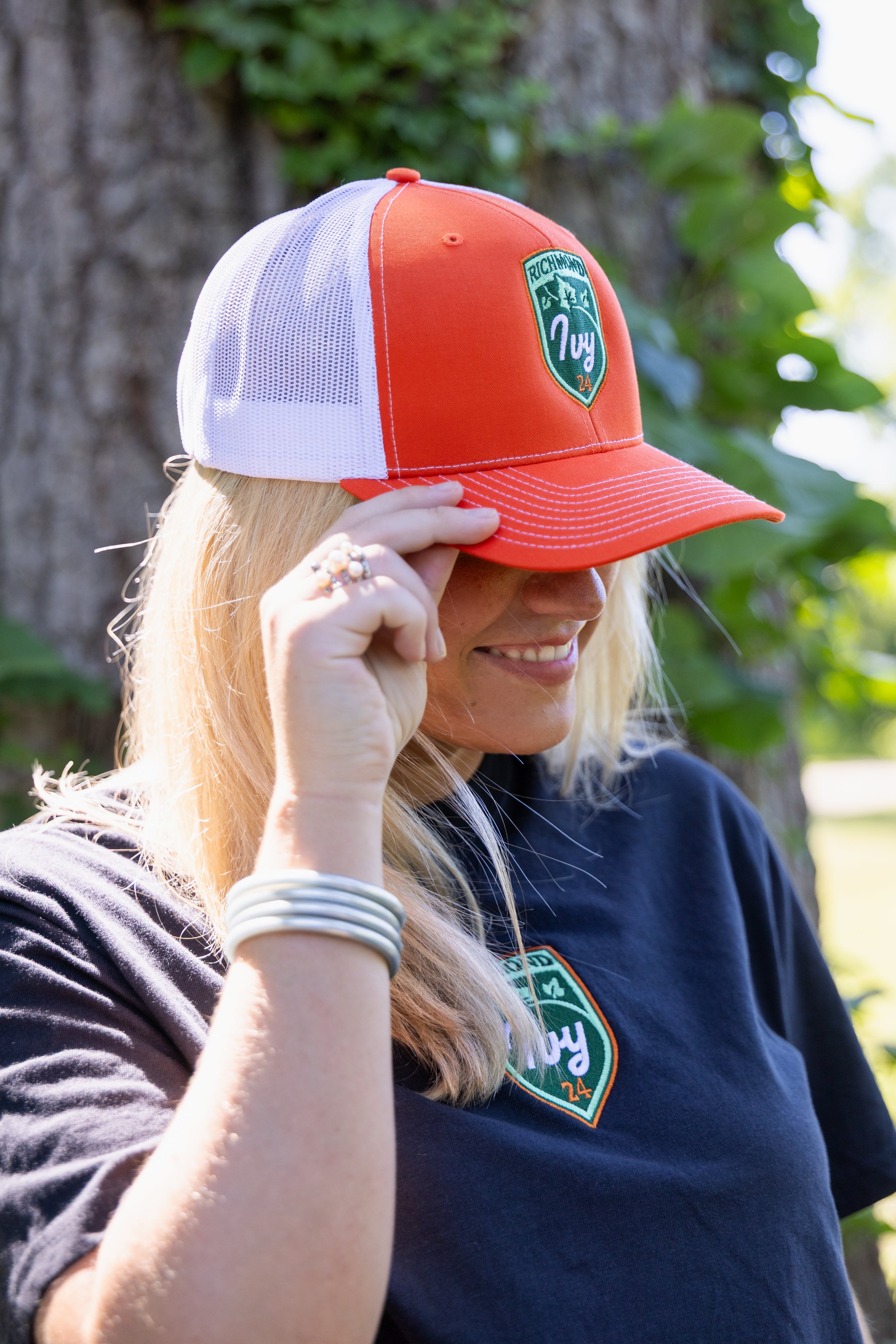 Ivy Crest Orange Trucker Hat