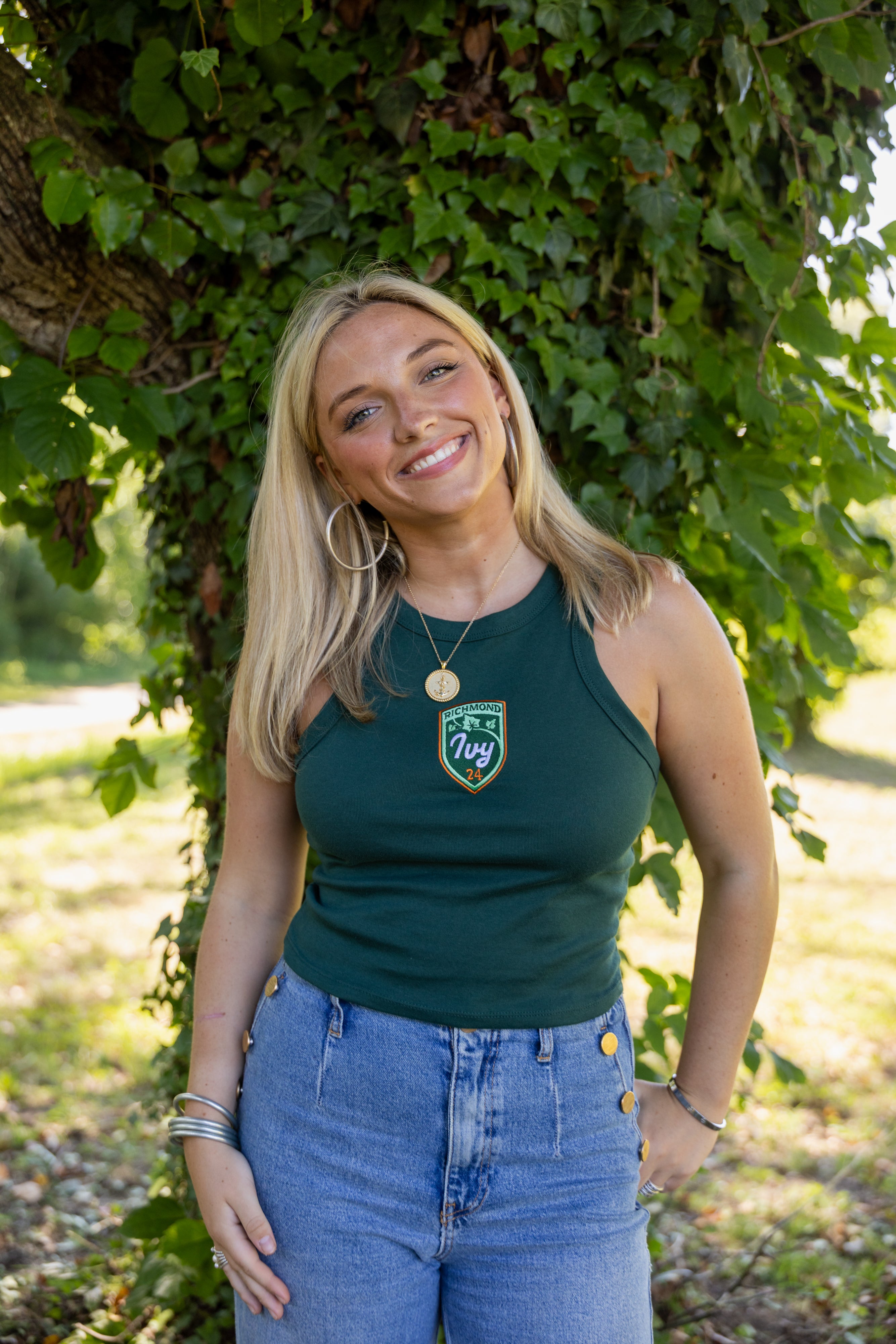 Ivy Green Cropped Tank