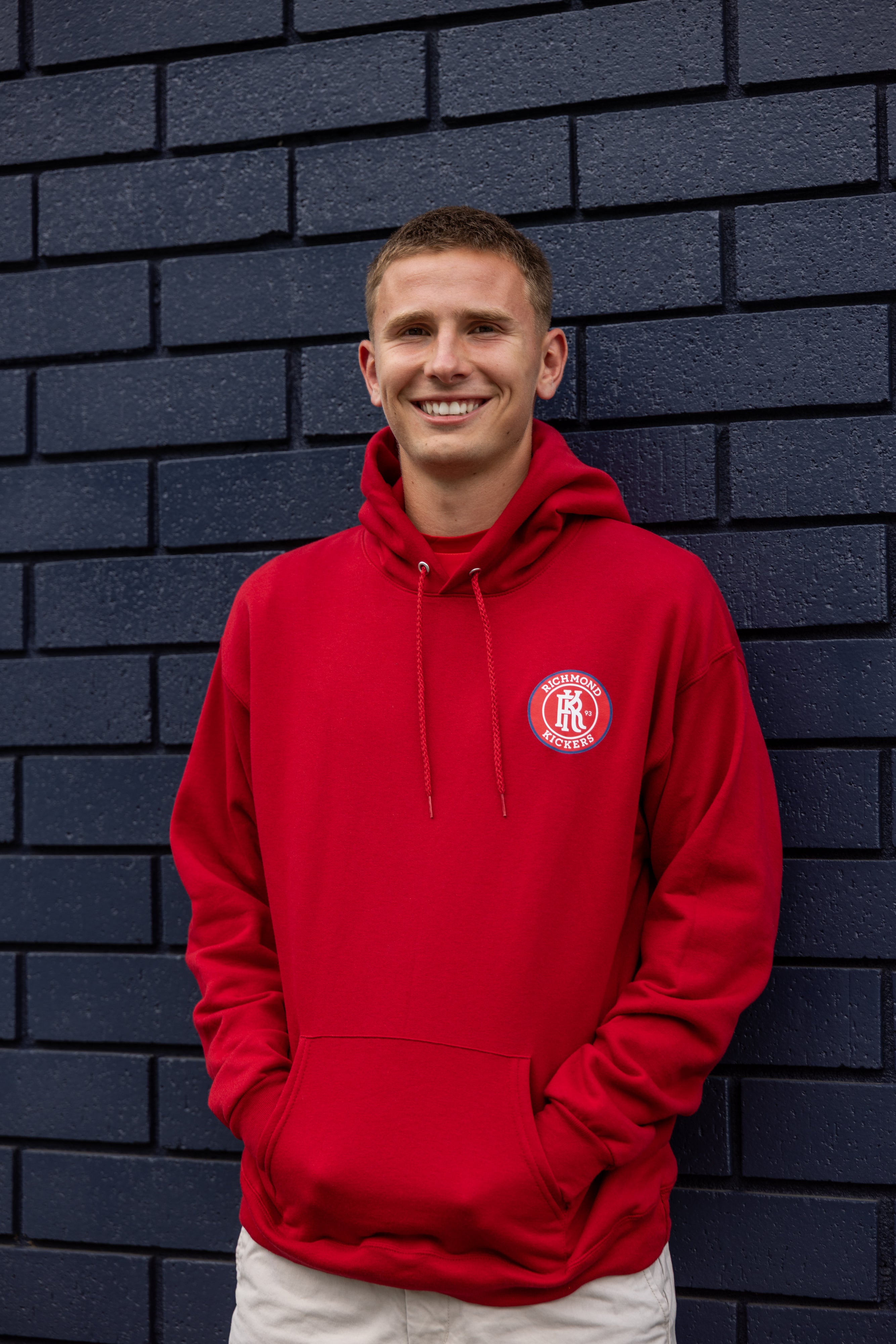 Red Primary Logo Hoodie - Adult