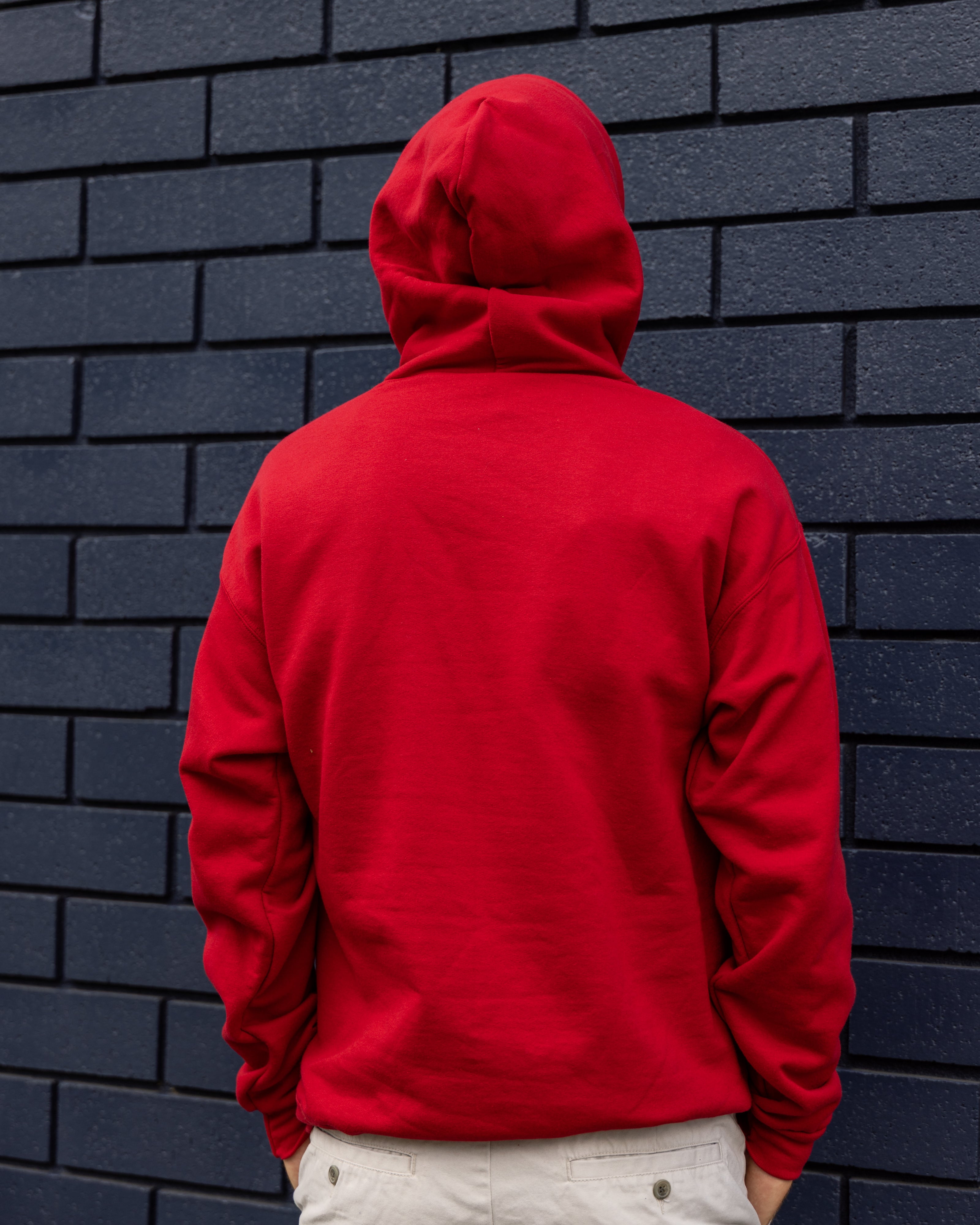 Red Primary Logo Hoodie - Adult