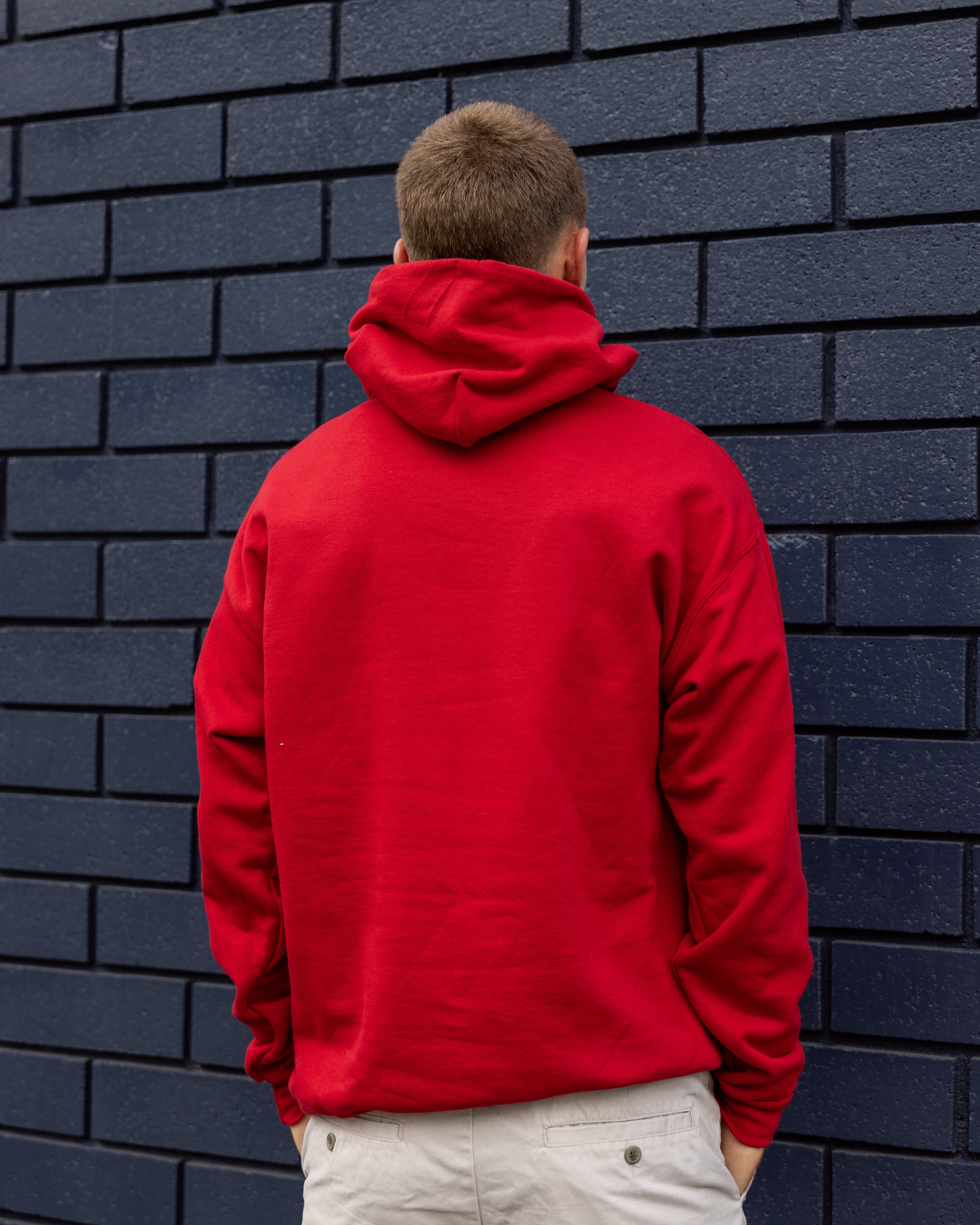 Red Primary Logo Hoodie - Adult