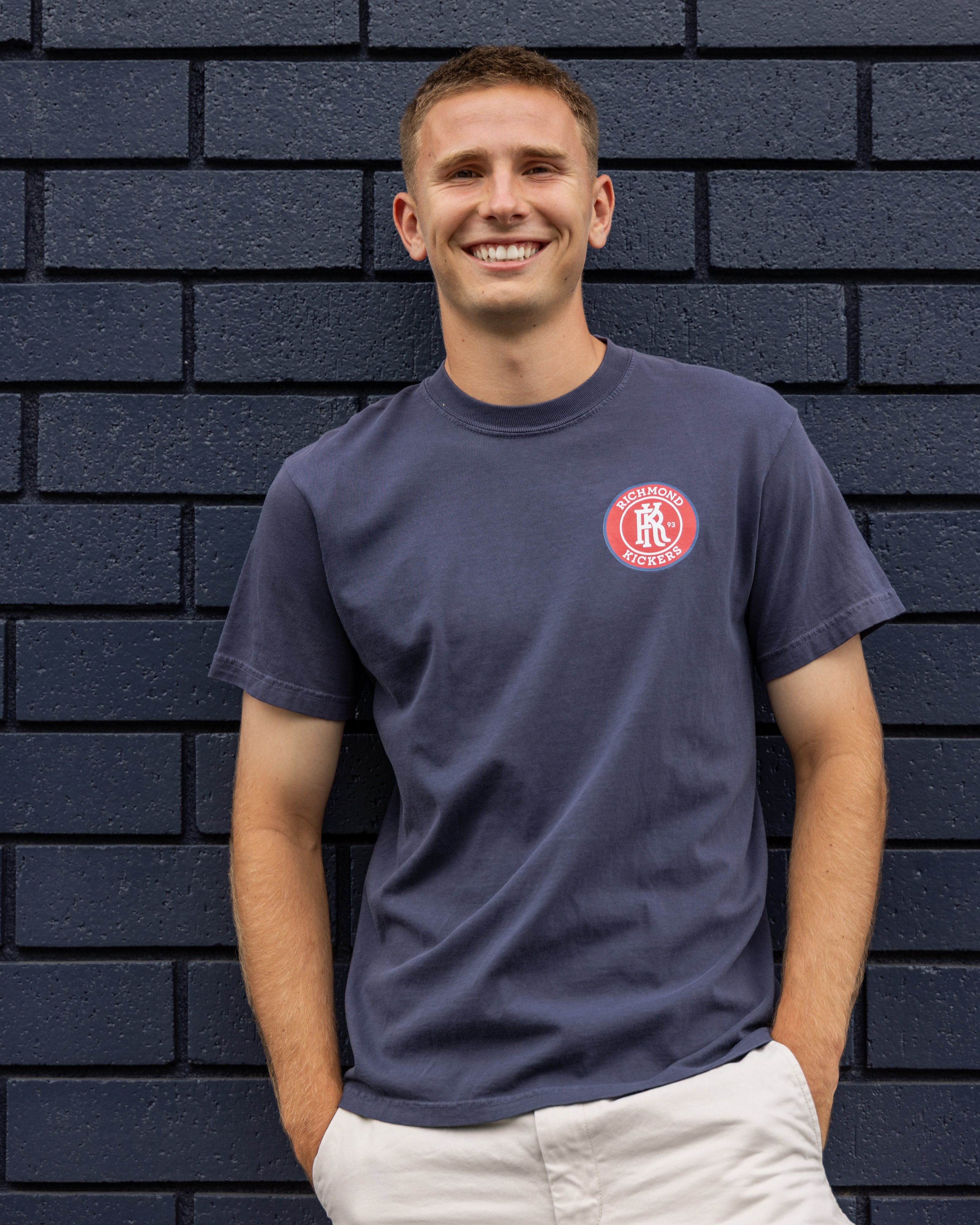 Navy Primary Logo Tee - Adult
