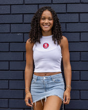 Kickers White Cropped Tank