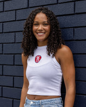 Kickers White Cropped Tank