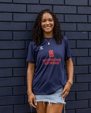 Hummel Navy Performance Tee - Women