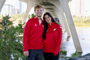 Men's Red 1/4 Zip - Hummel