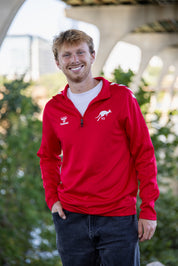 Men's Red 1/4 Zip - Hummel