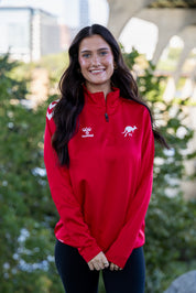 Youth Red 1/4 Zip - Hummel