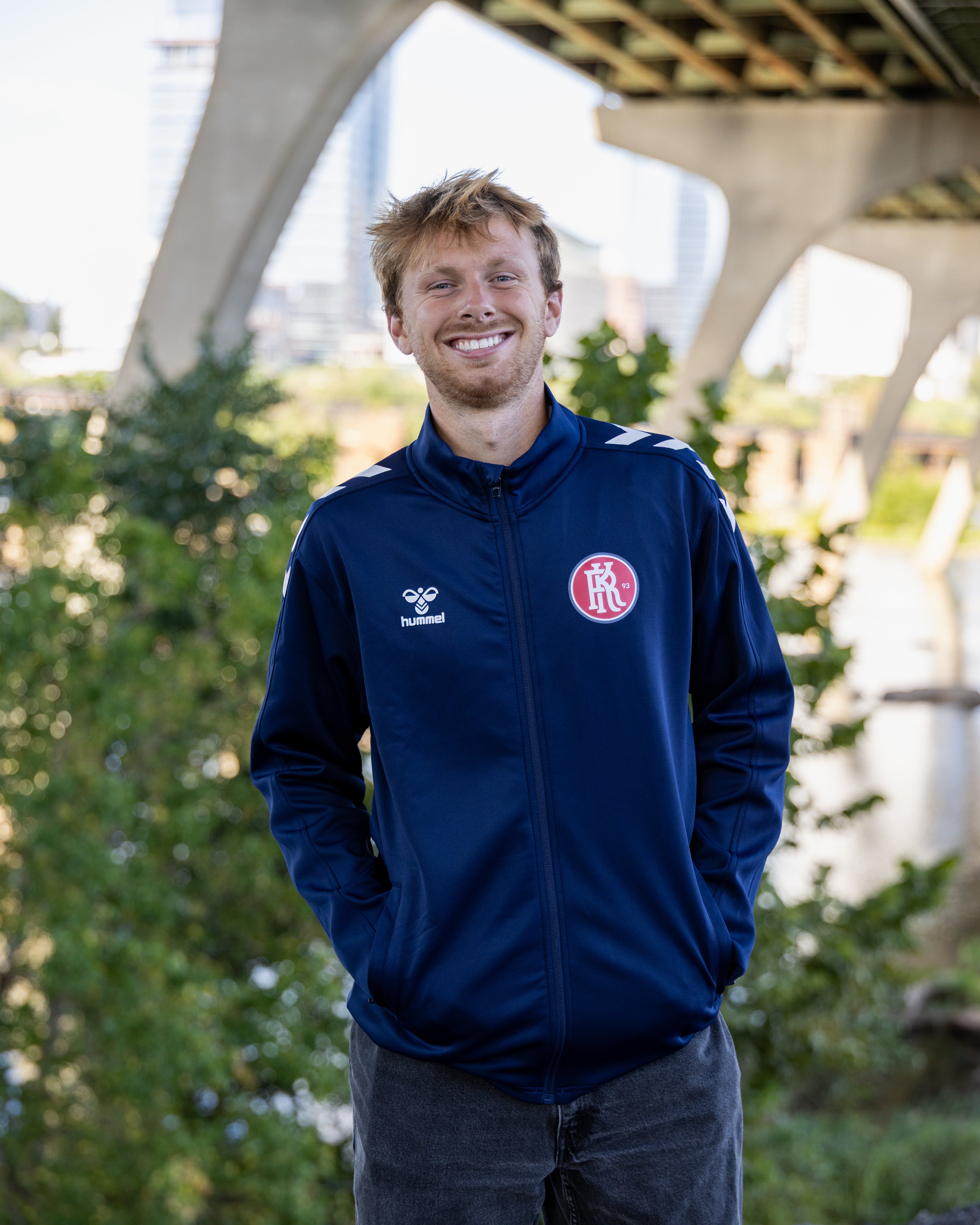Youth Blue Full Zip - Hummel