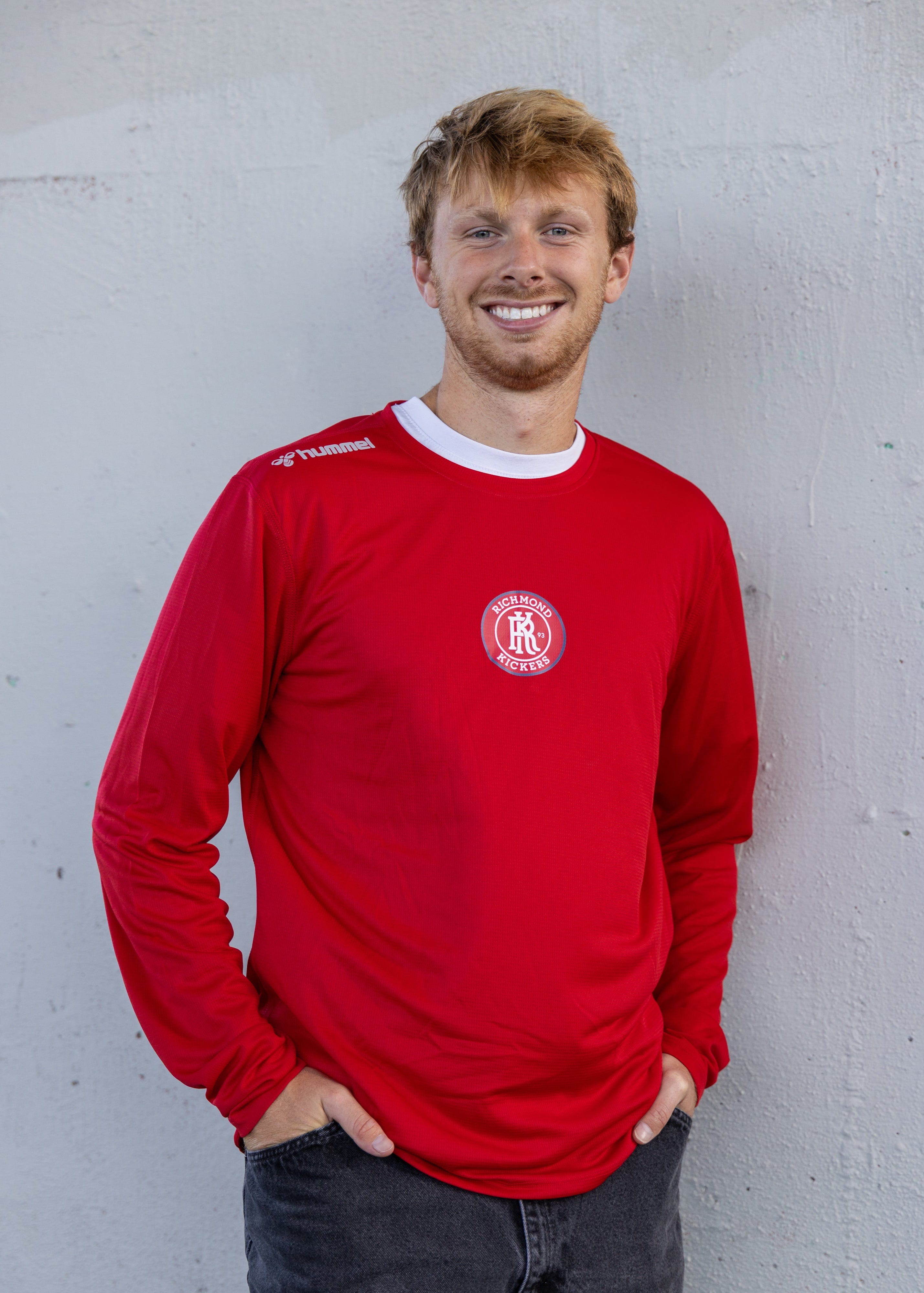 Men's Red Active Long Sleeve - Hummel