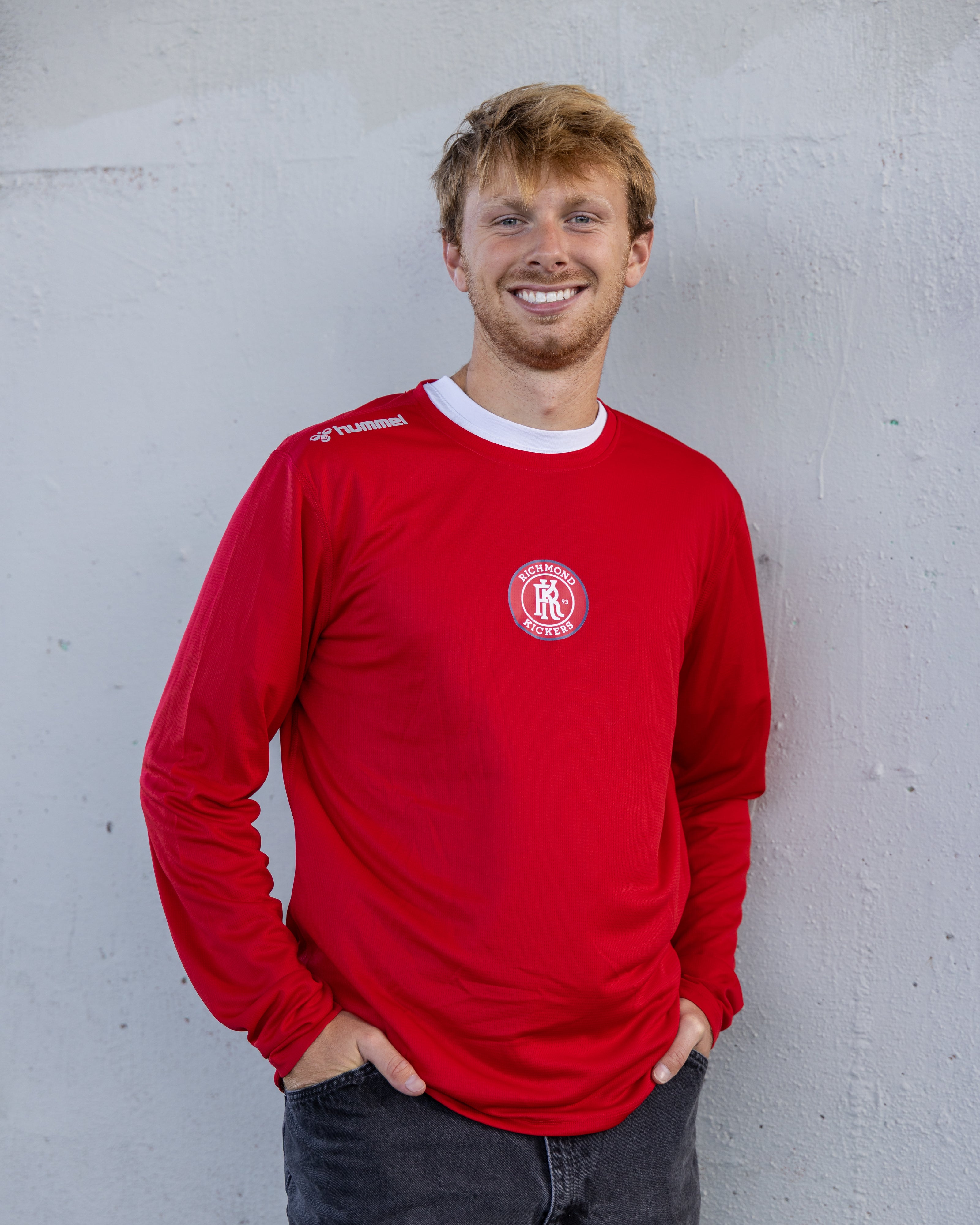Men's Red Active Long Sleeve - Hummel