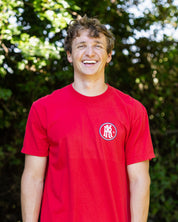 Red Secondary Logo Tee - Adult