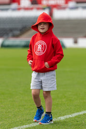 Youth Red Primary Logo Hoodie