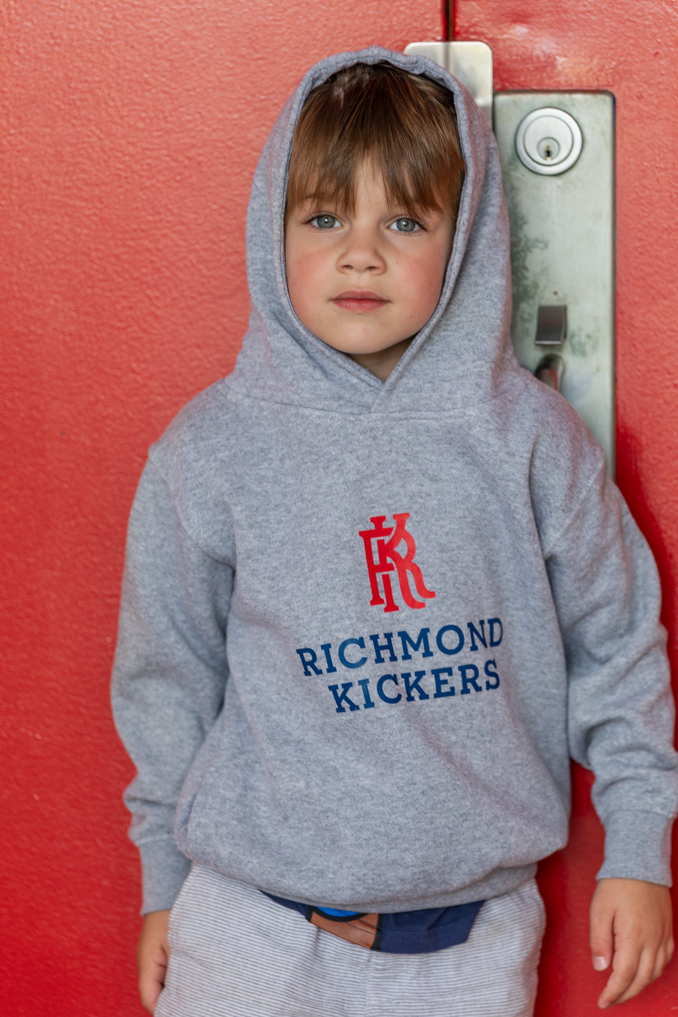 Youth RK & Wordmark Grey Hoodie